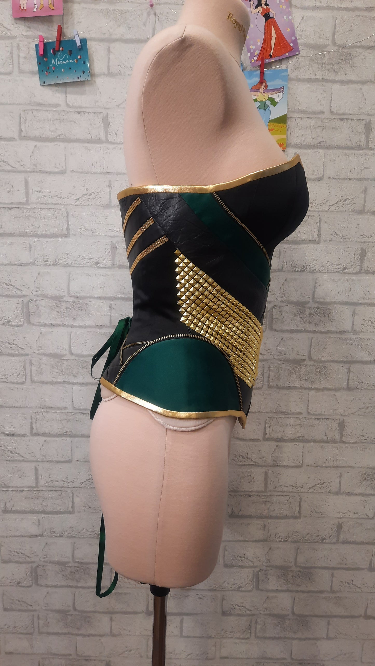 God of Mischief custom corset