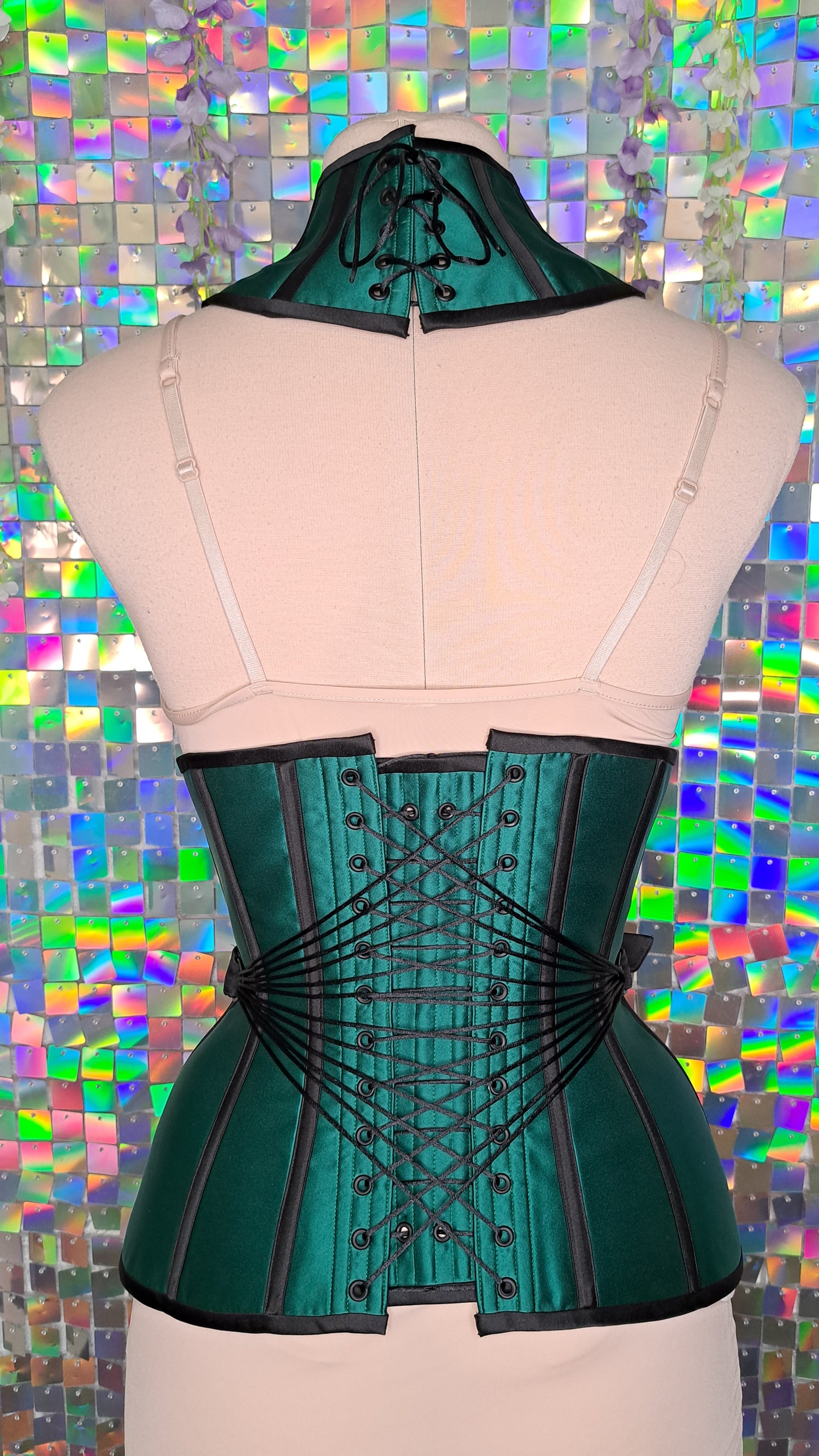 Rebecca fan-laced corset
