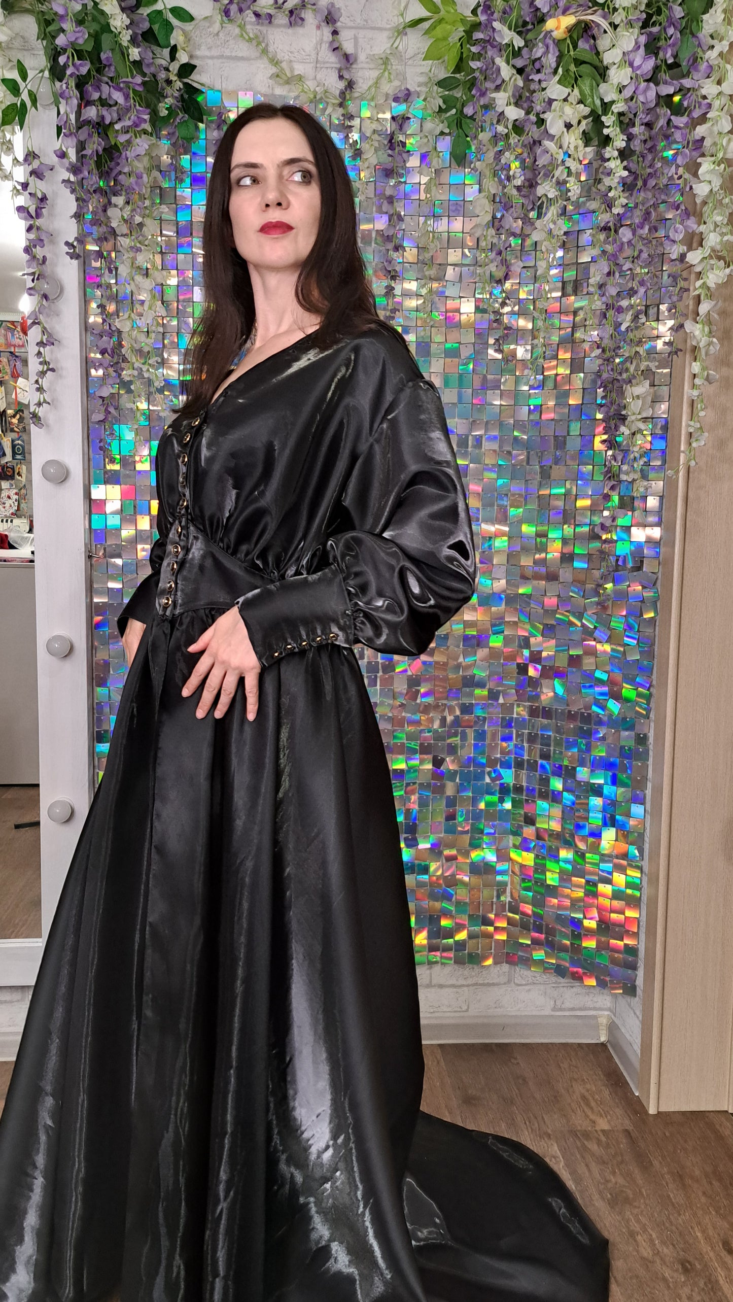 Liquid shine robe